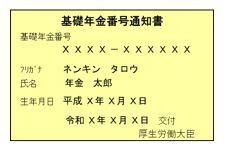 基礎年金番号通知書