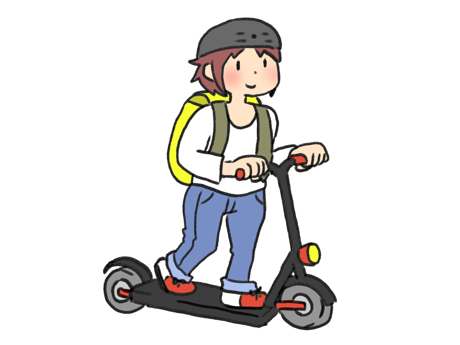特定小型原動機付自転車（いわゆる電動キックボード等）の画像