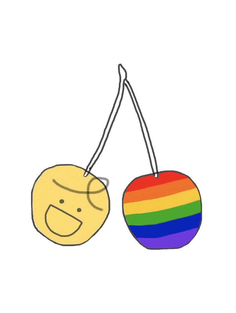 (LGBTQ+)コミュニティに関連するシンボルの画像