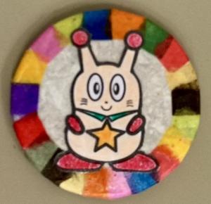 和紙で作る缶バッジ