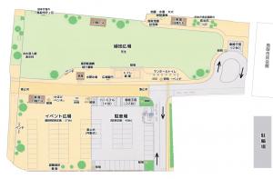 まちなか交流広場平面図
