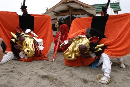 但馬の麒麟獅子舞（新温泉町　宇都野神社）の画像