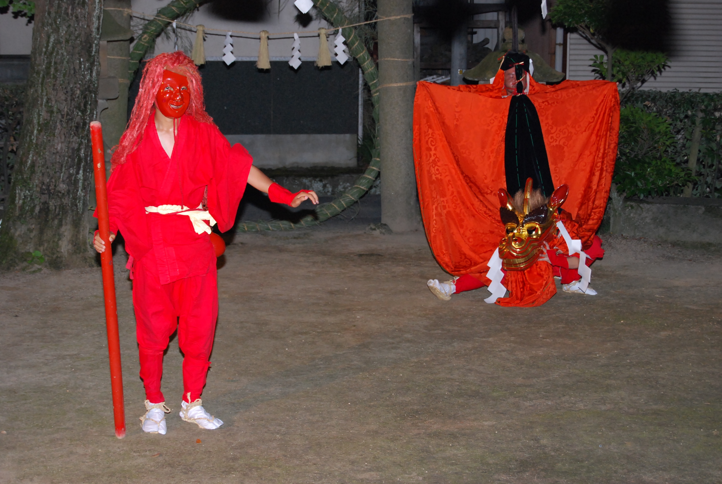 下味野神社の麒麟獅子舞と猩々の画像