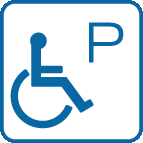 車イス使用者用駐車場の画像1