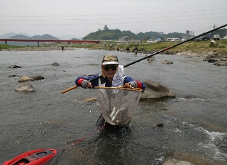 「待ちに待ったあゆ漁解禁！」河原町千代川流域