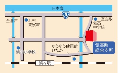 気高町総合支所周辺の地図