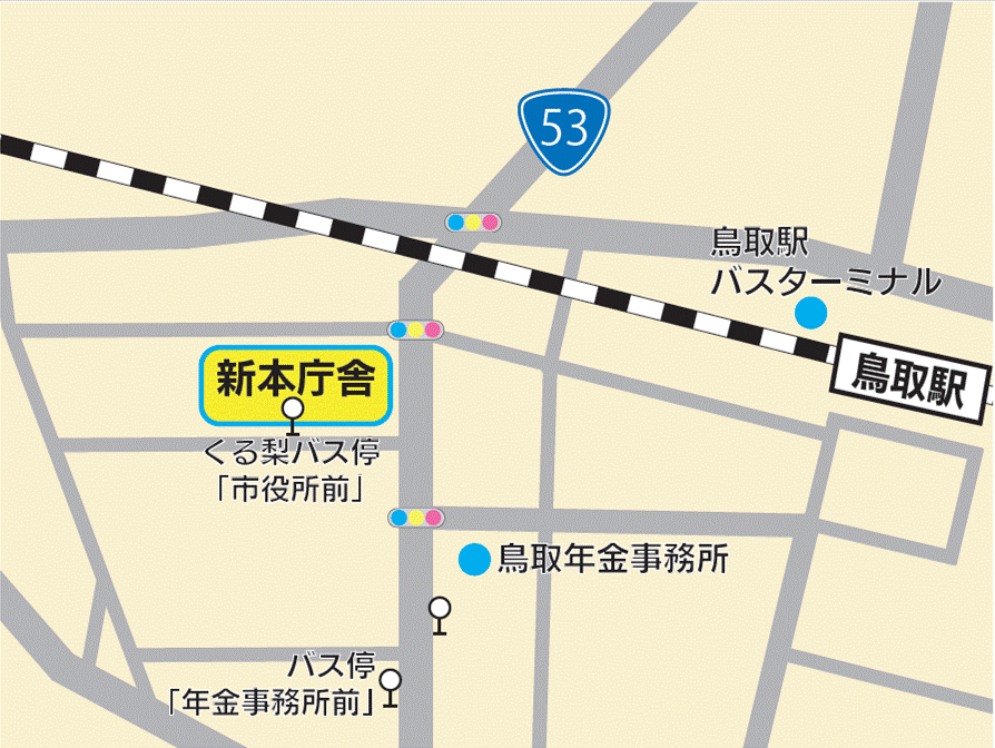 新本庁舎地図