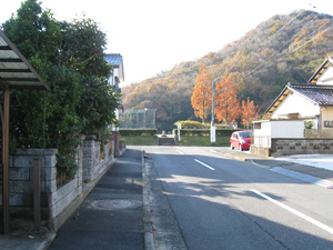 公園に突き当ったら左